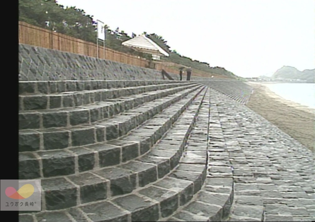 台風被害から復旧！野母崎「脇岬海水浴場」〜海岸防災施設完成～　イメージ